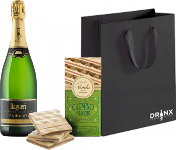 Darilni paket B2 Penina Bagueri Brut Klet Brda 0,75 l