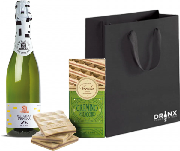 Darilni paket B5 Penina Extra Brut VK Metlika 0,75 l