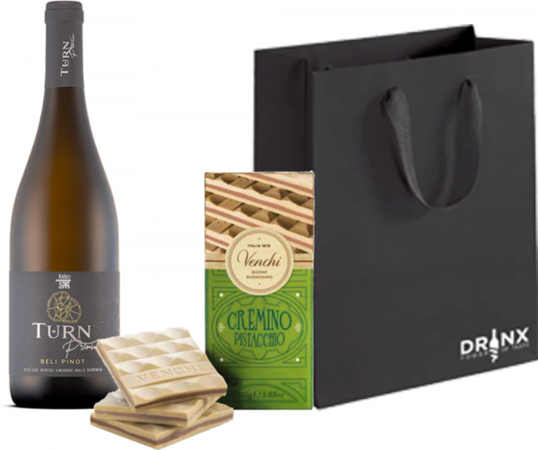 Darilni paket B7 Beli pinot TURN Premium Klet Krško 0,75 l
