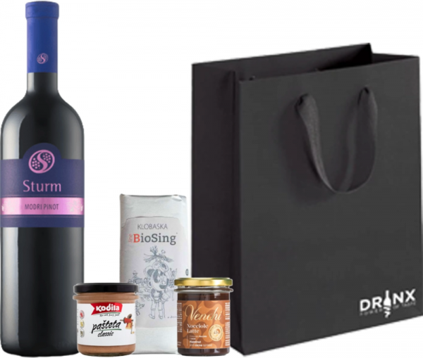 Darilni paket C11 Modri pinot Šturm 0,75 l