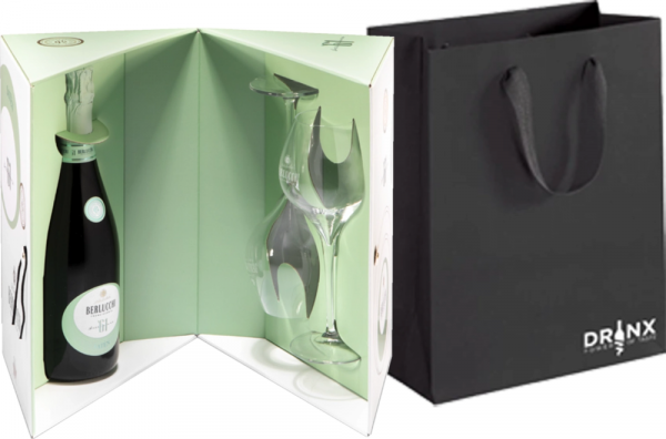 Darilni paket D15 Franciacorta Saten 61 + 2 kozarca Berlucchi