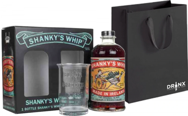 Darilni paket K14 Whiskey Shanky´s Whip Liqueur + kozarec GB