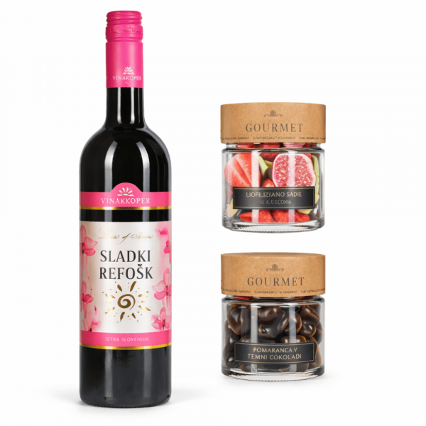 Darilni paket Sladki užitki z refoškom Vinakoper