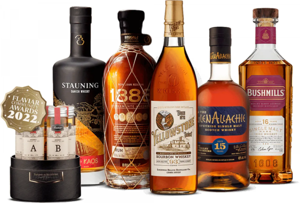 Flaviar Brandy Tasting box Flaviar Awards 2022 5 x 0,045 l