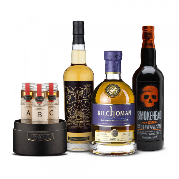 Flaviar Whisky Tasting box Peat Unleashed 3 x 0,05 l