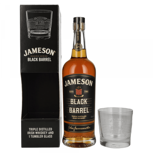 Irski whiskey Black Barrel Jameson + 1 kozarec + GB 0,7 l