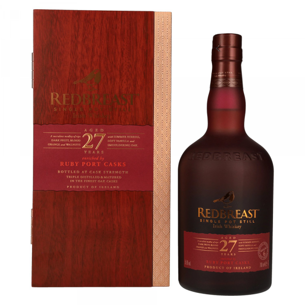 Irski whiskey Redbreast 27Y Ruby Port Cask + GB 0,7 l