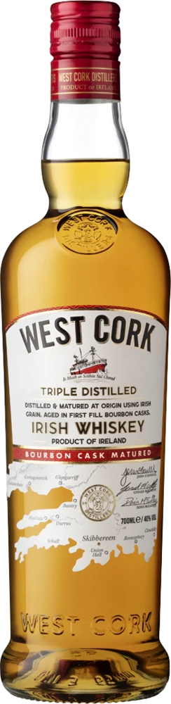 Irski Whisky West Cork Distillers Bourbon Cask Finish 0,7 l