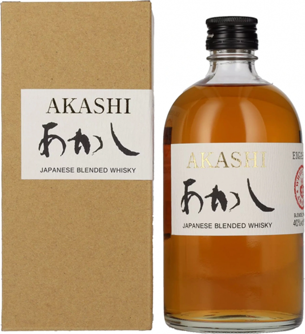 Japonski whisky Akashi White Oak Blended + GB 0,5 l