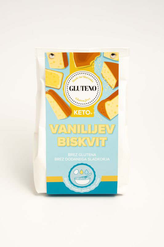 Keto vanilijev biskvit Gluteno 400 g