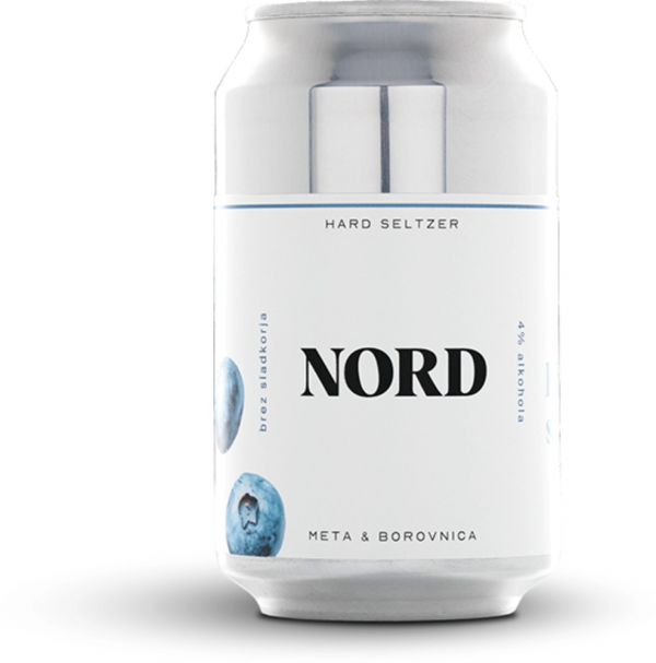 Nord Hard Seltzer meta + borovnica 0,33 l