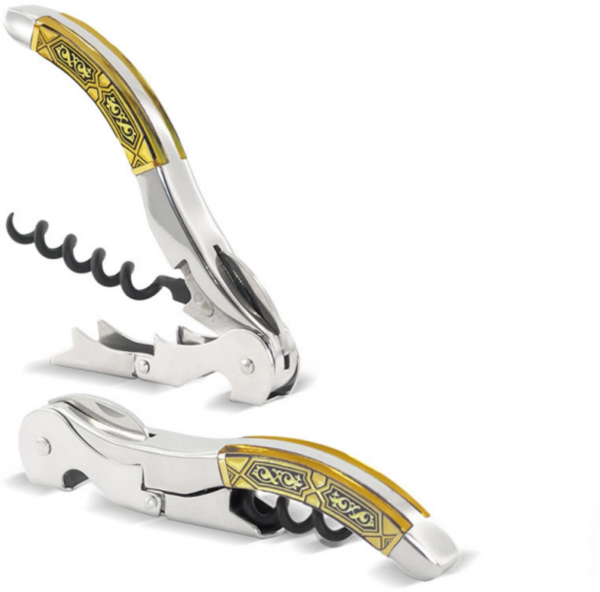 Odpirač DAMASQUINADO HANDLE CORKSCREW Pulltex 1 kos