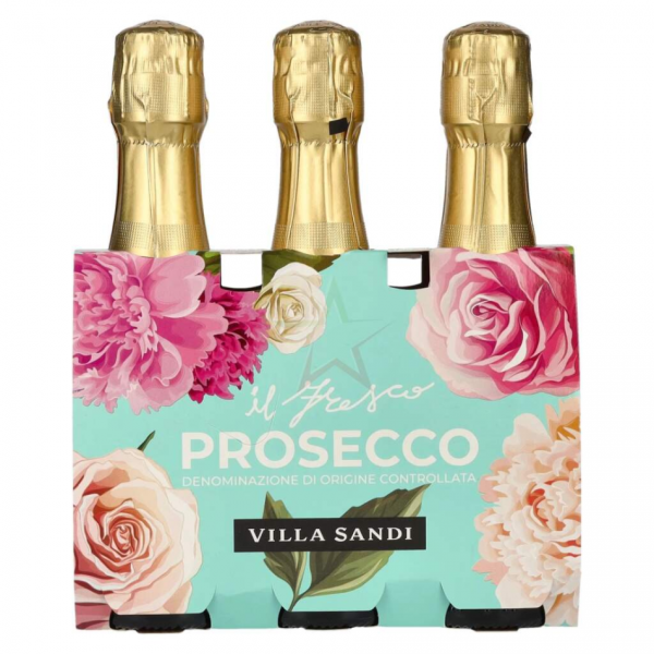 Peneče vino Prosecco Il Fresco DOC Treviso Brut MINI Villa Sandi 3 x 0,2 l