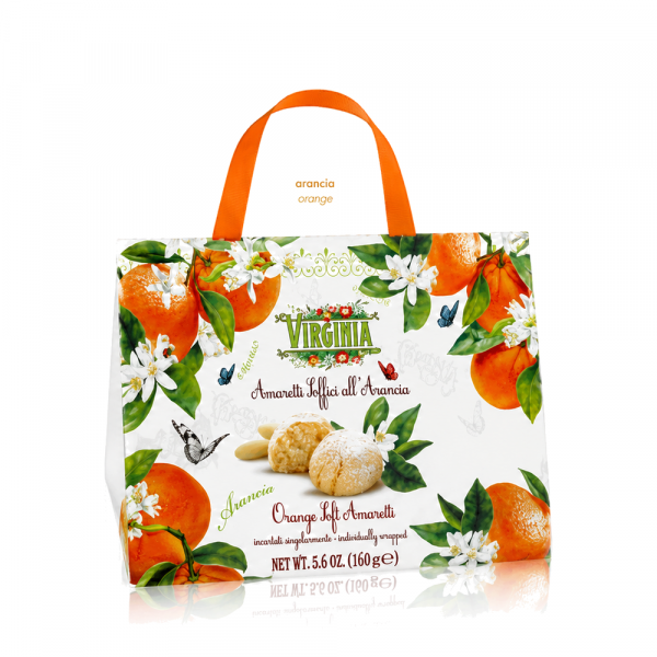 Piškoti mehki mandljevi s pomarančo Amaretti Virginia 160 g