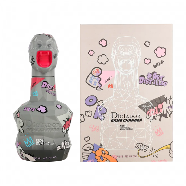 Rum Dictador GAME CHANGER GREY & PINK + GB 0,7 l