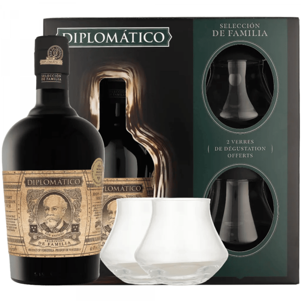 Rum Diplomatico Seleccion de Familia + 2 kozarca + GB 0,7 l