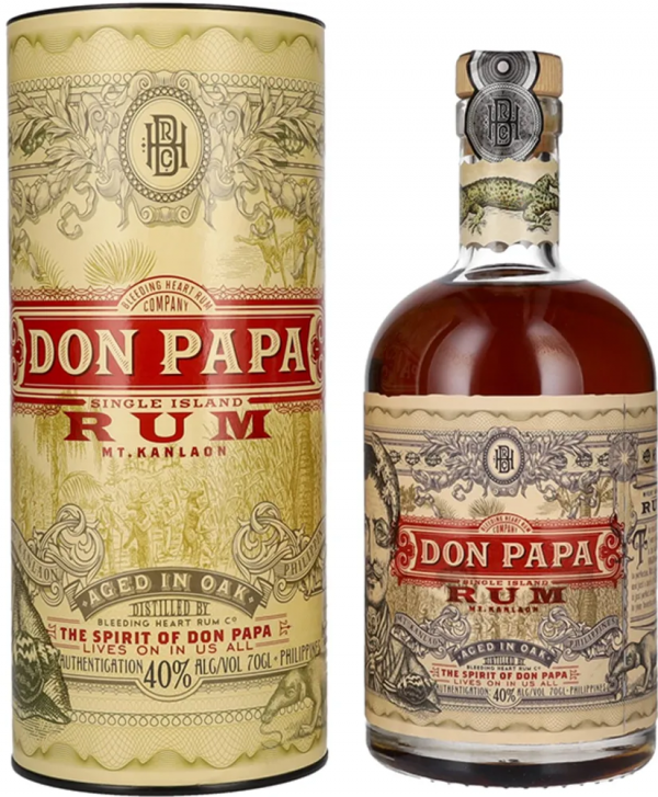 Rum Don Papa 7y Single Island + GB 0,7 l