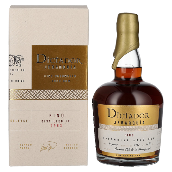 Rum JERARQUiA 37 Years Old 1983 + GB Dictador 0,7 l