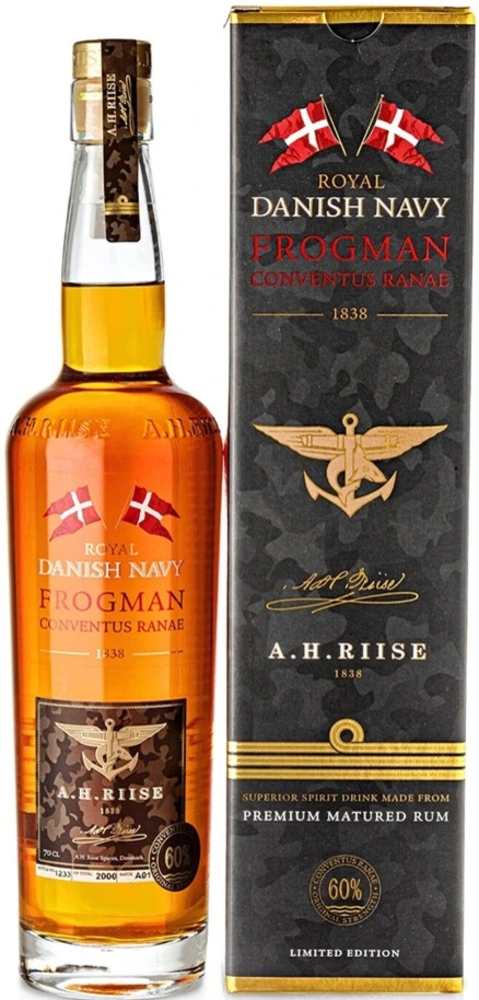 Rum Royal Danish Navy Frogman Conventus Ranae A.H. Riise + GB 0,7 l