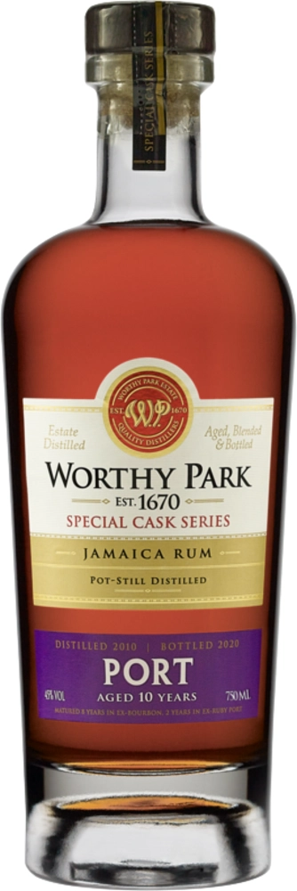 Rum Worthy Park 10y Port cask 0,7 l