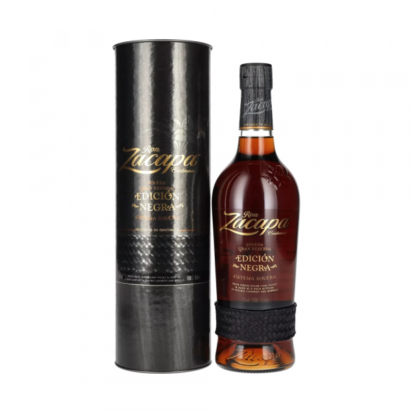 Rum Zacapa Centenario EDICION NEGRA Sistema Solera Gran Reserva + GB 0,7 l