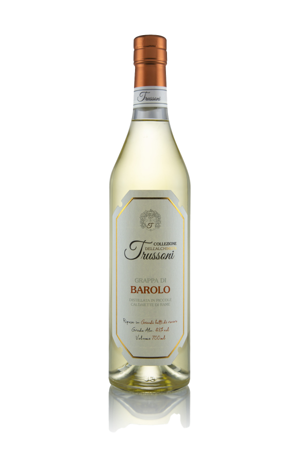 Sadno Žganje Grappa di Barolo gialla Collezione dell'Alchimista Trussoni 0,70 l