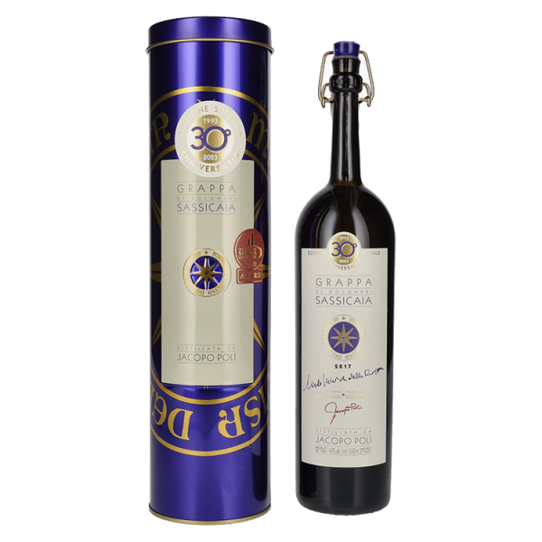 Sadno Žganje Grappa di Bolgheri Sassicaia Poli + GB 0,50 l