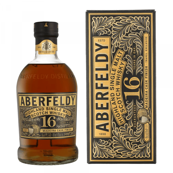 Škotski whisky Aberfeldy 16 YO Madeira Cask + GB 0,7 l