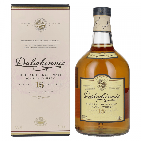 Škotski whisky Dalwhinnie 15 YO + GB 1 l