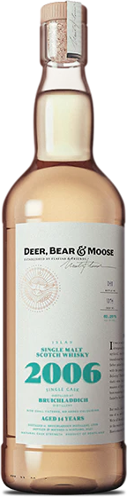 Škotski Whisky Deer, Bear & Moose Bruichladdich 2006 0,7 l