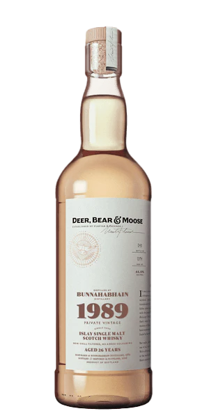 Škotski Whisky Deer, Bear & Moose Bunnahabhain 1989 0,7 l
