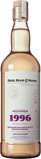 Škotski Whisky Deer, Bear & Moose Speysider 1996 0,7 l