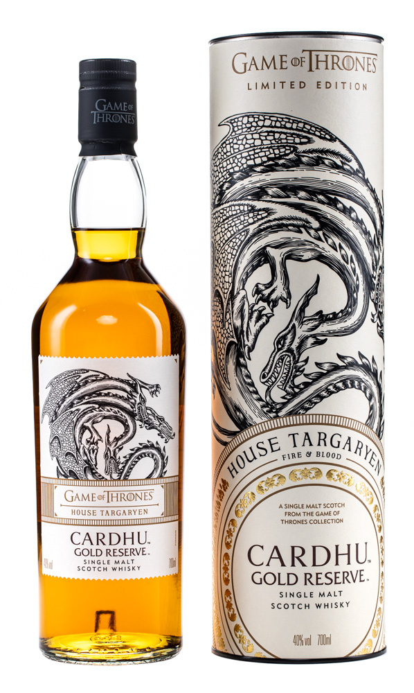 Škotski Whisky Game of Thrones Cardhu Gold reserve Single malt + GB 0,7 l