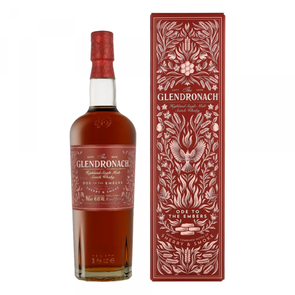 Škotski whisky Glendronach ODE TO THE EMBERS Highland Single Malt + GB 0,7 l