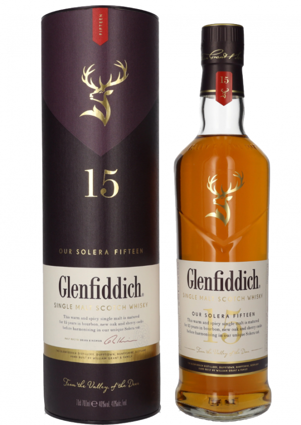 Škotski whisky Glenfiddich 15 YO + GB 0,7 l