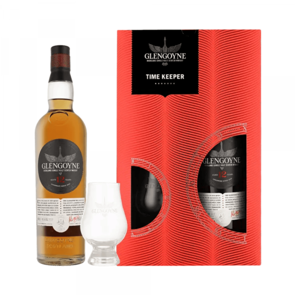 Škotski Whisky Glengoyne 12 Years Time Keeper + kozarec + GB 0,7 l