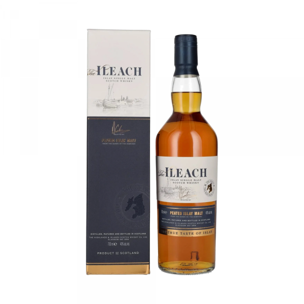 Škotski whisky Ileach PEATED ISLAY MALT Islay Single Malt + GB 0,7 l