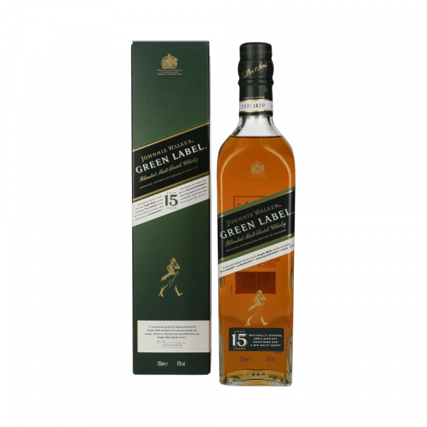 Škotski whisky Johnnie Walker Green Label 15 Years Old + GB 0,7 l