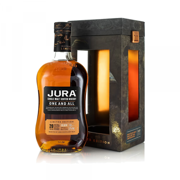 Škotski whisky Jura One And All Single Malt 20 yo + GB 0,7 l