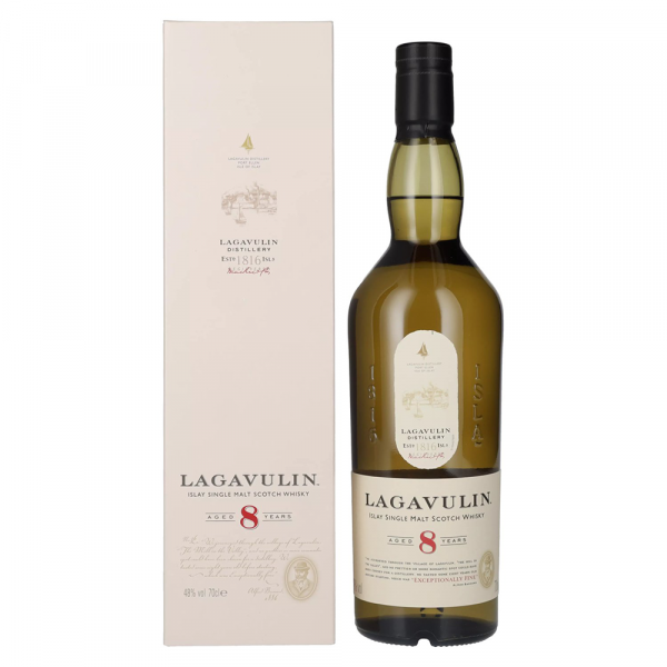 Škotski whisky Lagavulin 8 Years Old Single Malt + GB 0,7 l