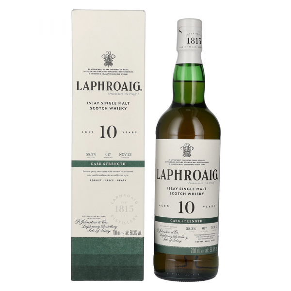 Škotski whisky LAPHROAIG 10 Original Cask Strength Batch 17 + GB 0,7 l