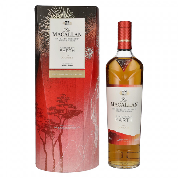 Škotski whisky Macallan A NIGHT ON EARTH THE JOURNEY 2023 + GB 0,7 l