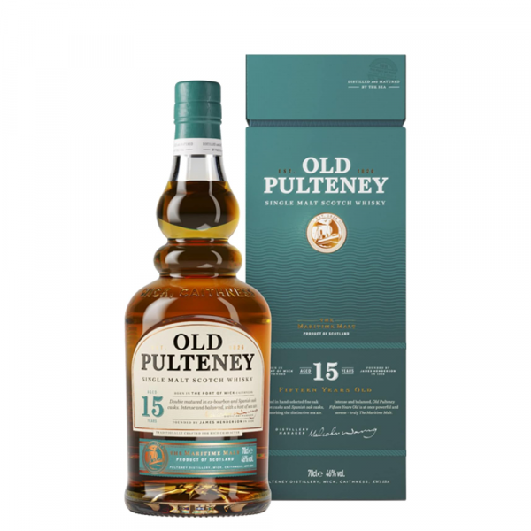 Škotski Whisky Old Pulteney 15y Maritime Malt + GB 0,7 l