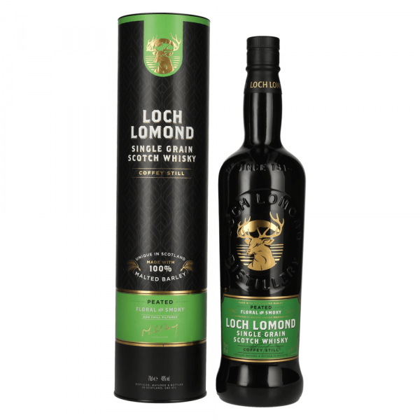 Škotski Whisky PEATED Floral & Smoky Single Grain Loch Lomond + GB 0,7 l