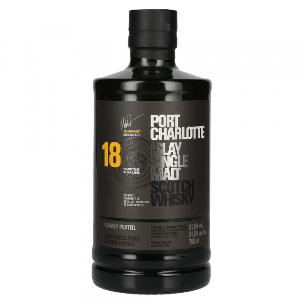 Škotski Whisky Port Charlotte 18 Years Old Heavily Peated Islay Single Malt 0,7 l