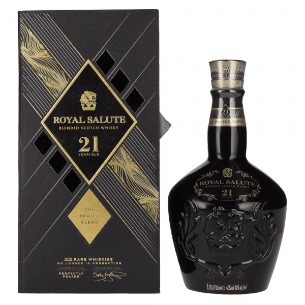 Škotski whisky Royal Salute 21 let The Peated Blend + GB 0,7 l