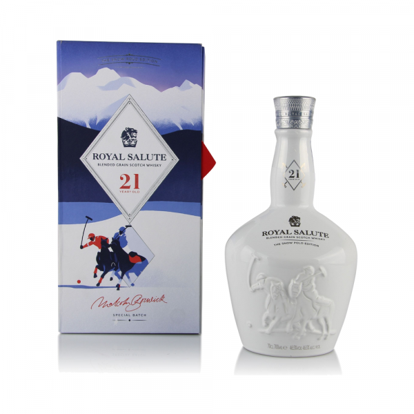 Škotski whisky Royal Salute 21 let Snow Polo Edition + GB 0,7 l