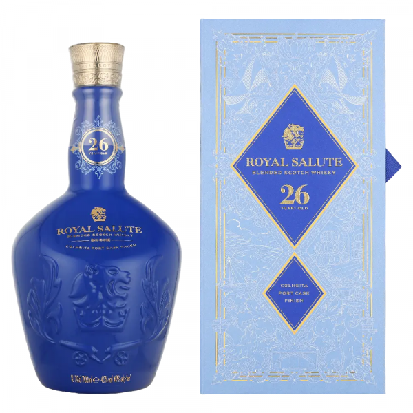 Škotski whisky Royal Salute 26 Years Kingdom Edition Colheita Port + GB 0,7 l