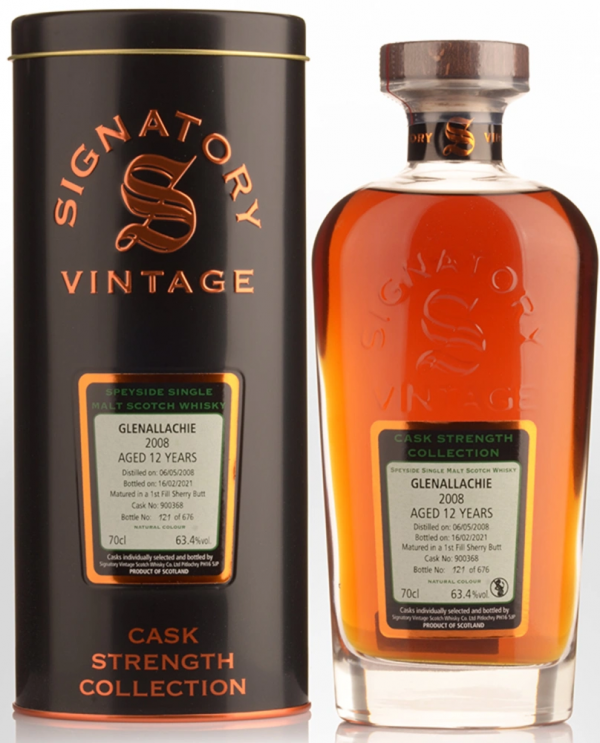Škotski Whisky Signatory Vintage Glenallachie 2008 + GB 0,7 l