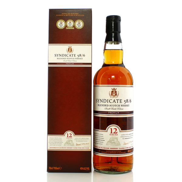 Škotski Whisky Syndicate 58/6 Blended 12y + GB 0,7 l